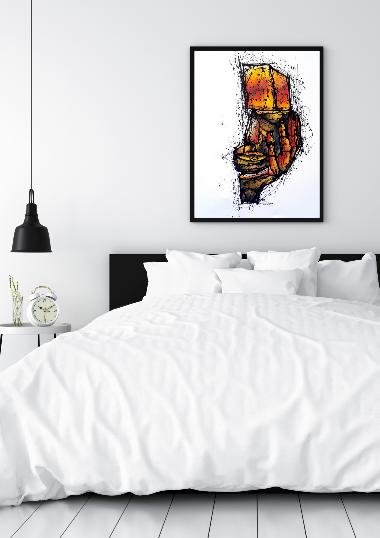 Modern Abstract Wall Art Thoughts theme | Digital Download Printable | Oil Painting Style 36x42