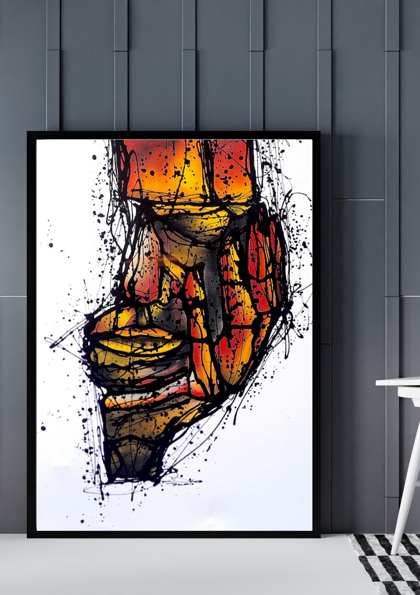 Modern Abstract Wall Art Thoughts theme | Digital Download Printable | Oil Painting Style 36x42