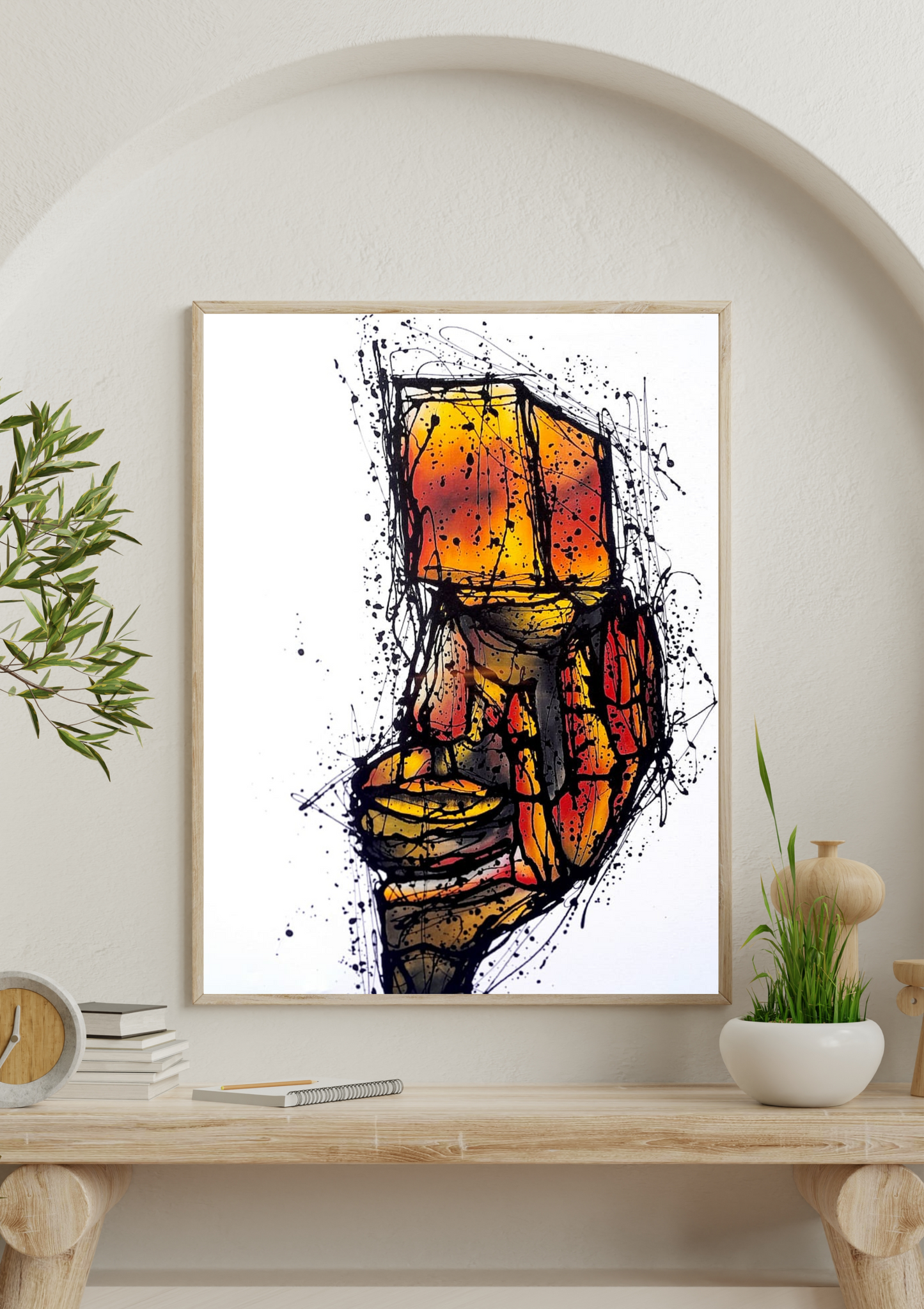 Modern Abstract Wall Art Thoughts theme | Digital Download Printable | Oil Painting Style 36x42