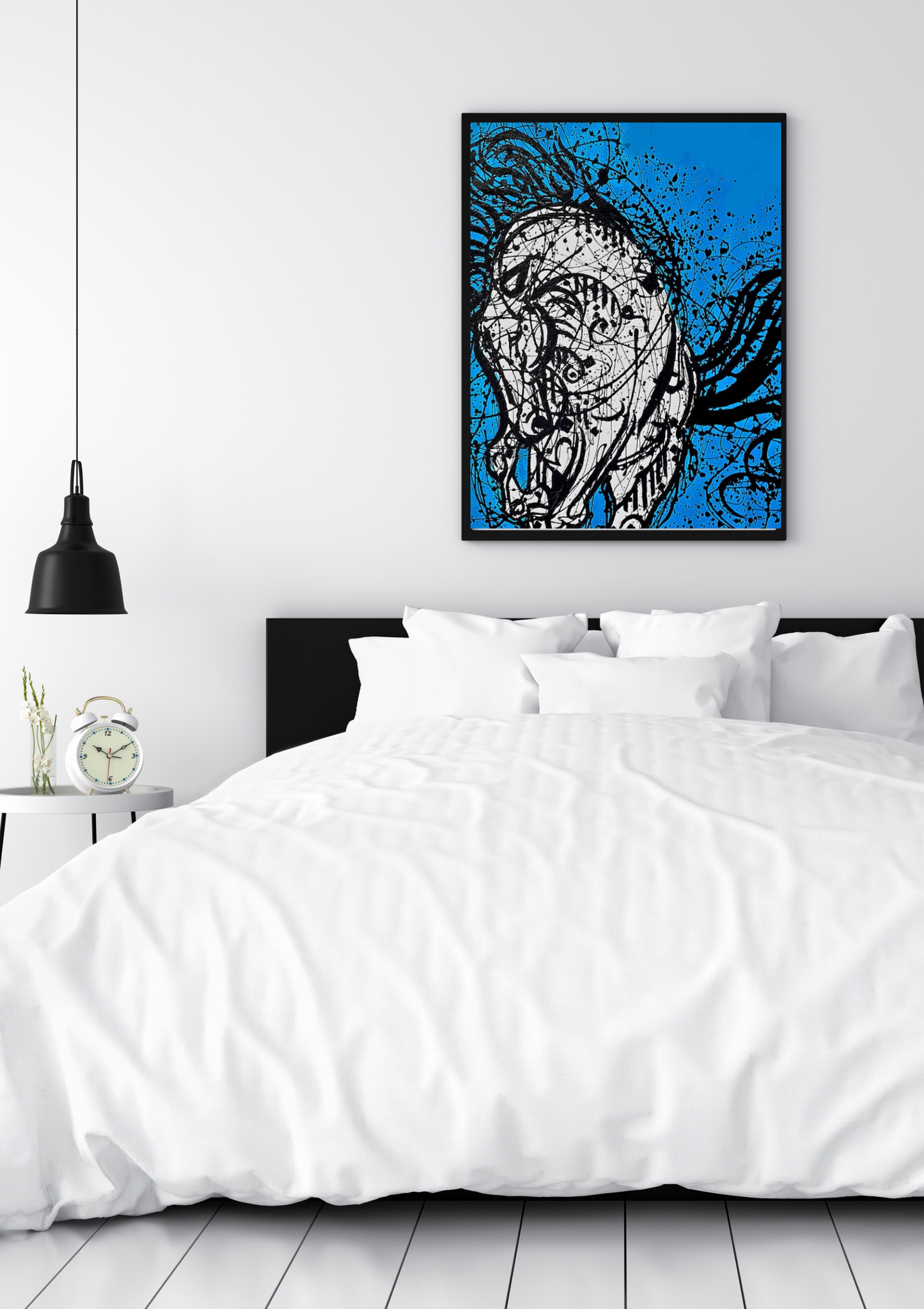 Arabian Pride Abstract Wall Art | Digital Download | Printable Oil Painting Style 36x48 for Modern Home Decor