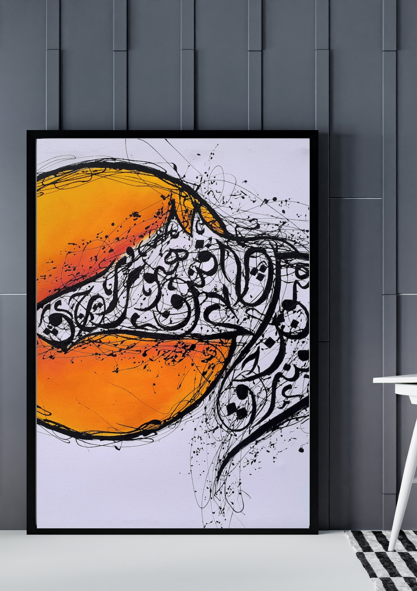 Majestic Arabian Stallion – Oil on Canvas Digital Art | 42x36 Inch Abstract Arabian Horse Painting Download