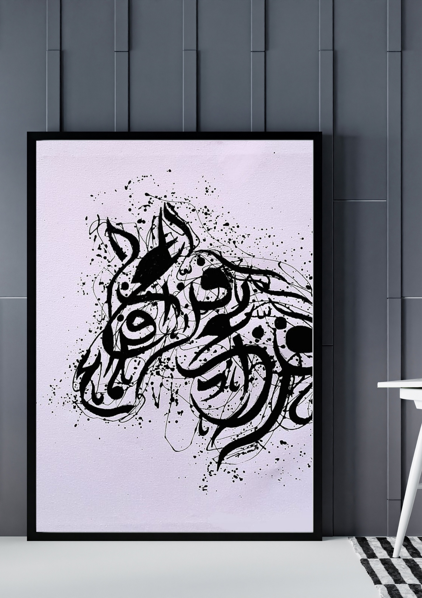 Arabian Pride – Square Arabian Horse Abstract Art | 24x24in Oil Painting Digital Download