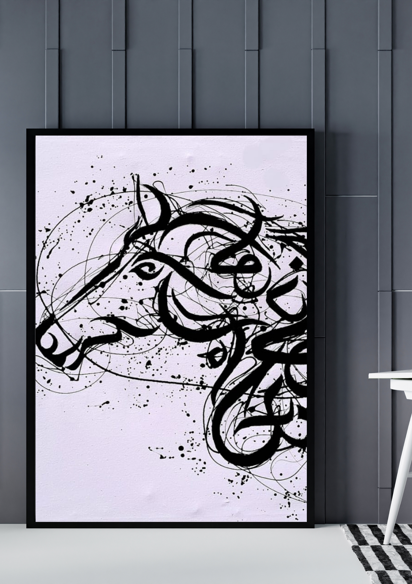 Arabian Pride – Majestic Arabian Horse Abstract Art | 36x24in Oil Painting Digital File