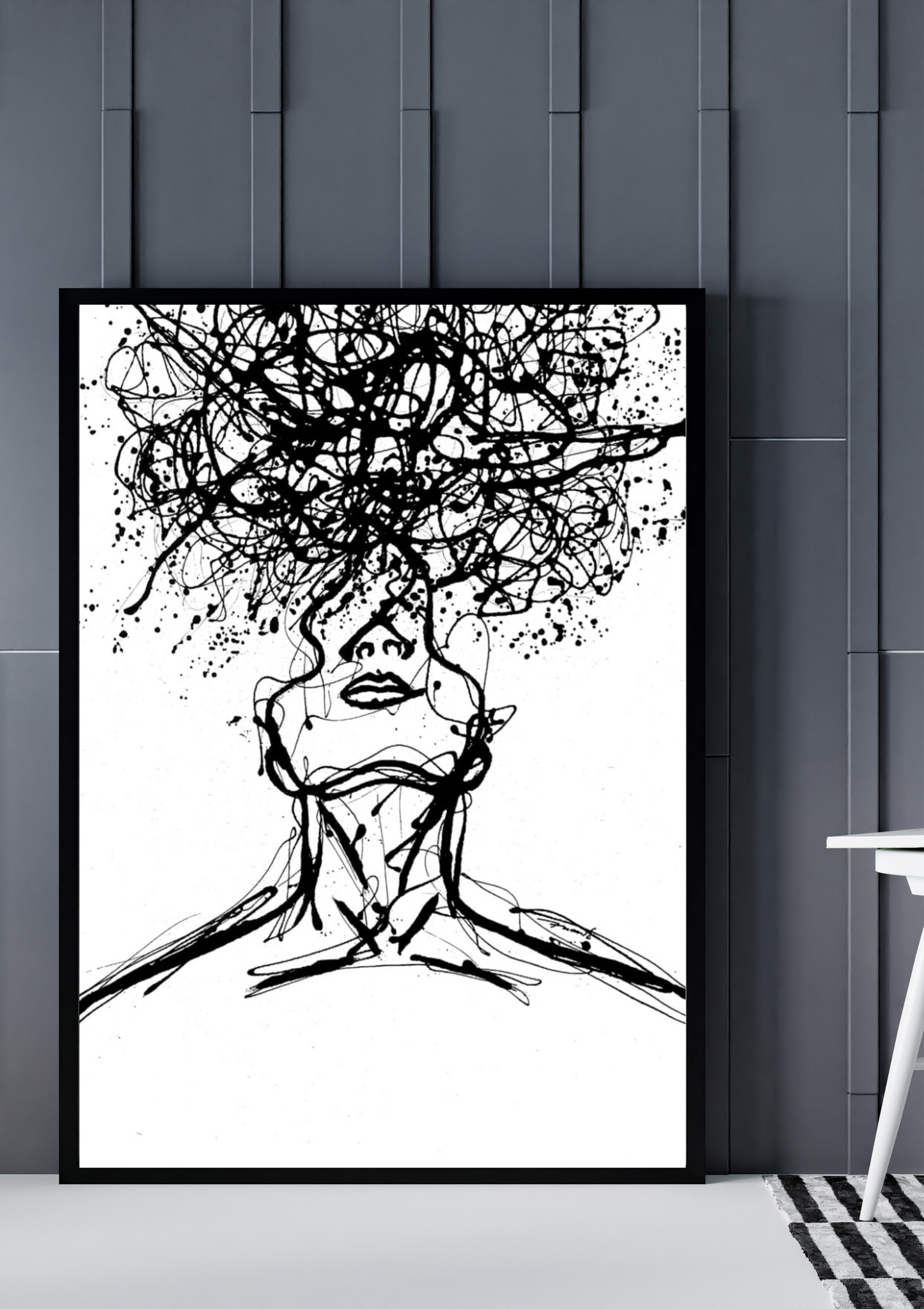 Abstract Wall Art Perception Theme Digital Download | Oil Painting Style | Printable 24x36 Artwork for Modern Home Decor