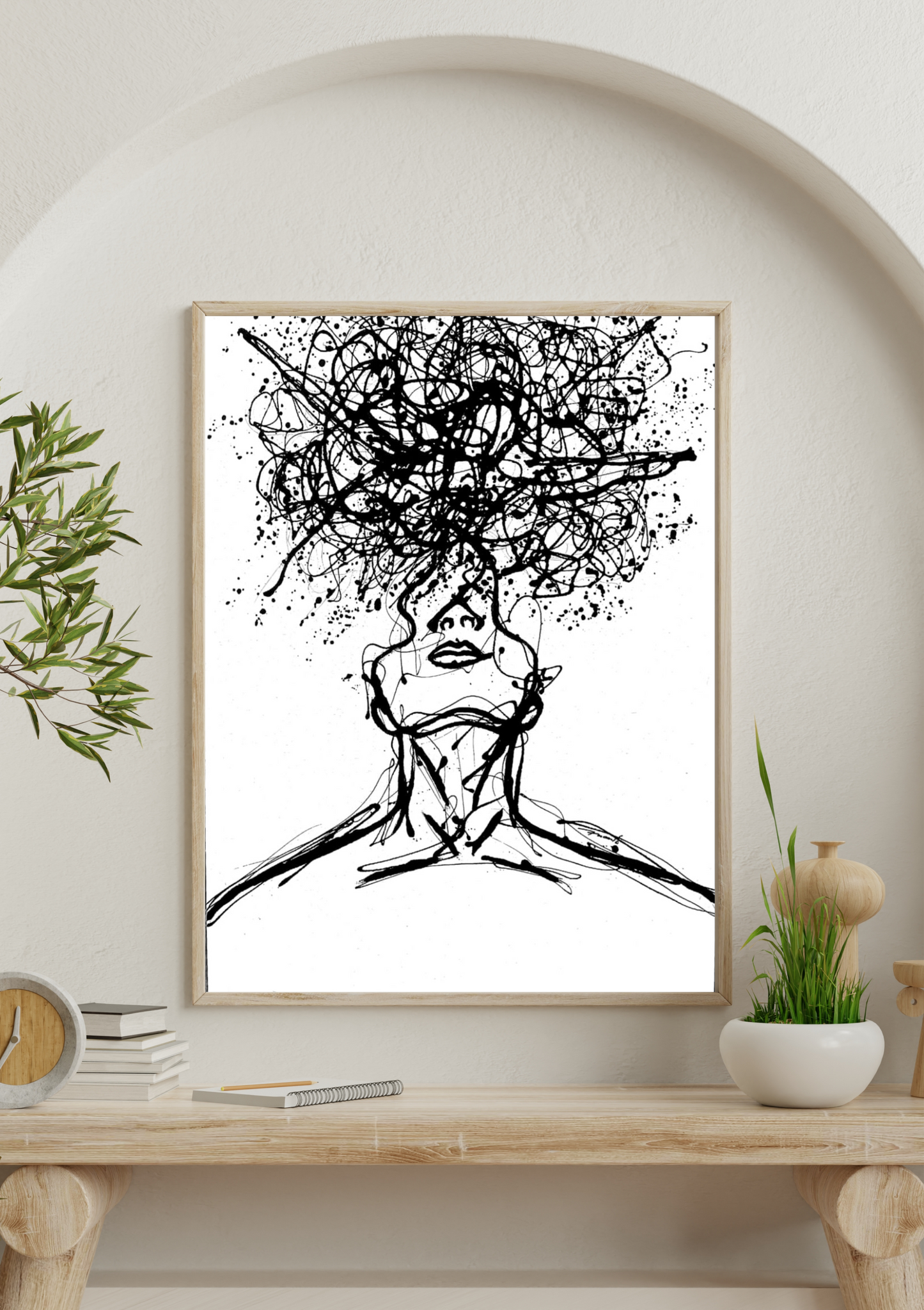 Abstract Wall Art Perception Theme Digital Download | Oil Painting Style | Printable 24x36 Artwork for Modern Home Decor