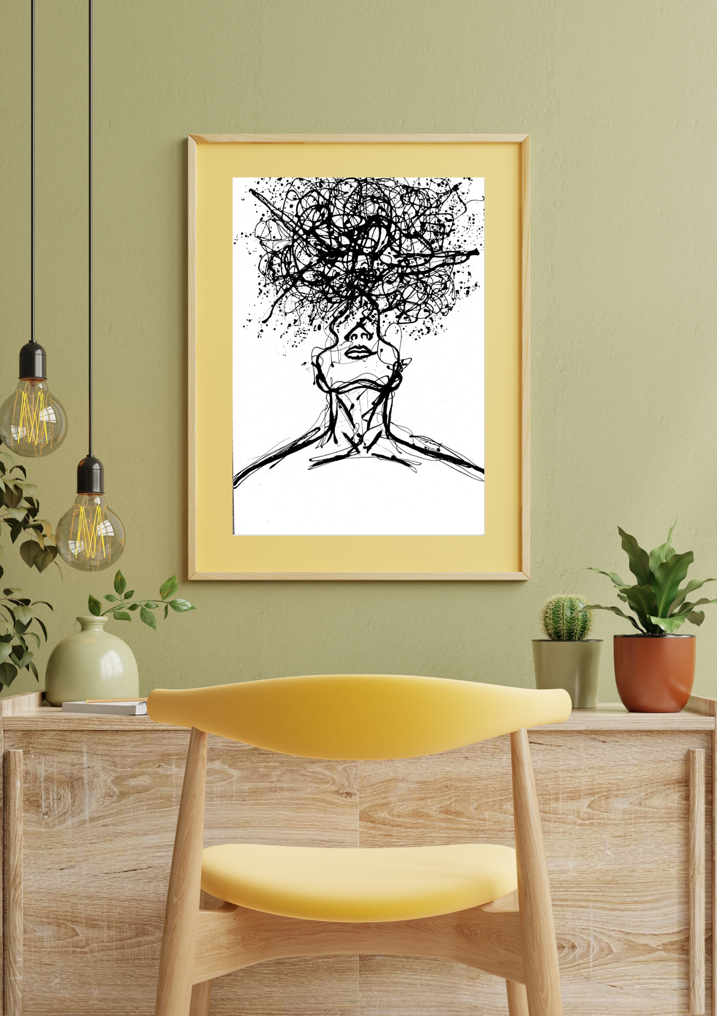 Abstract Wall Art Perception Theme Digital Download | Oil Painting Style | Printable 24x36 Artwork for Modern Home Decor