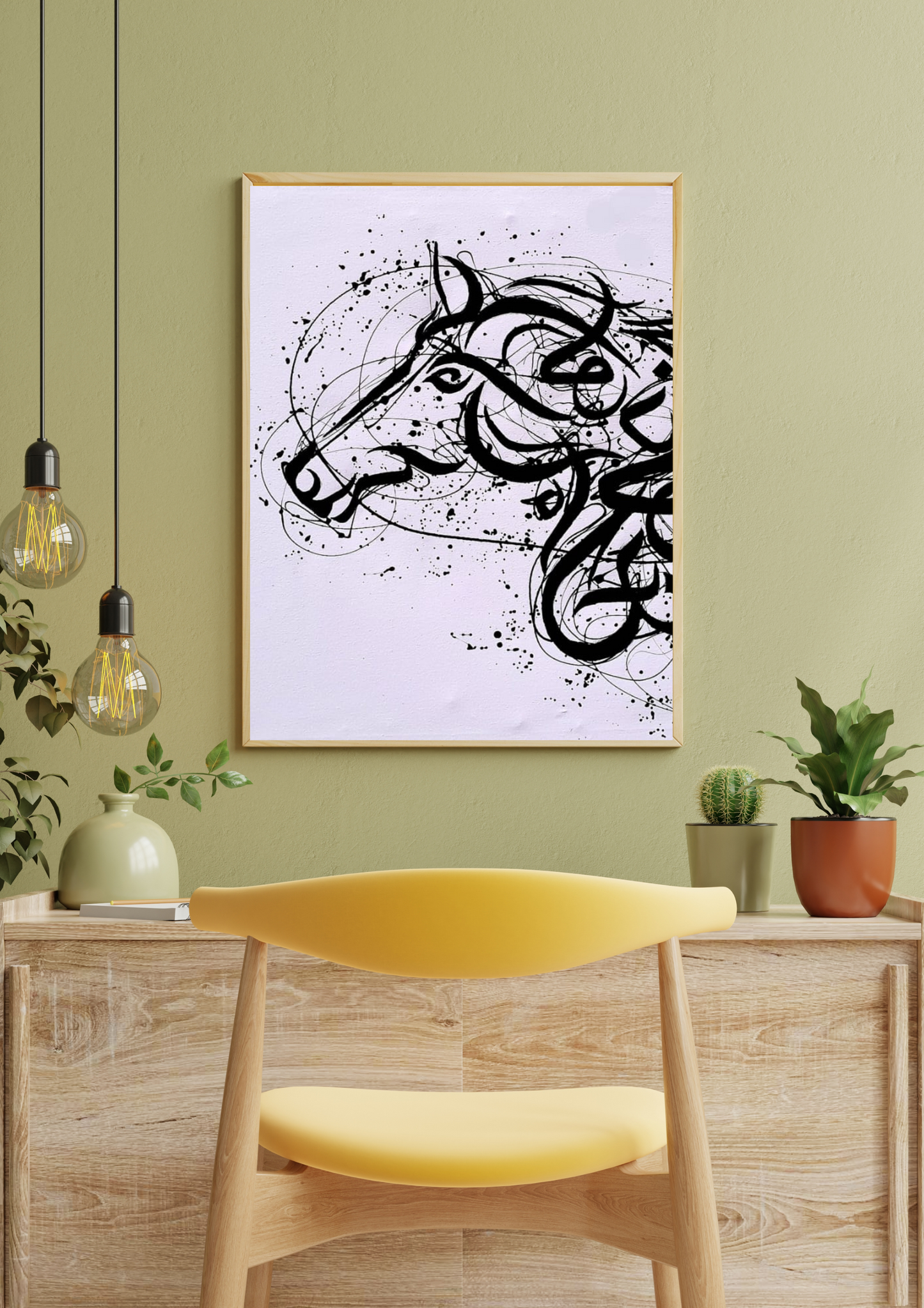 Arabian Pride – Majestic Arabian Horse Abstract Art | 36x24in Oil Painting Digital File